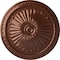 Ekena Millwork Alexa Ceiling Medallion (Fits Canopies up to 3"), Hand-Painted Copper Penny, 15"OD x 1 3/4"P CM14AXCPS - alternate 1